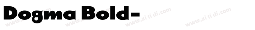 Dogma Bold字体转换